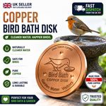 Copper Bird Bath Purification Disk Garden Fountain Pond Water Cleaner Tray