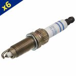 0242 145 515 Platinum Spark Plugs x6 ZR5TPP33 Ignition Electrical By Bosch