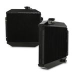 40mm BLACK EDITION ALLOY RACE RADIATOR UPGRADE FOR FORD ESCORT MK1 1100 L 67-75