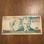 Turkey 20000000 20,000,000 - 20 Million Turkish Lira 2001