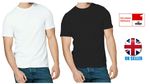 1 , 3 & 5 Pack Mens T-Shirt  Cotton Plain Tee Shirts T Shirt Round Neck Lot New
