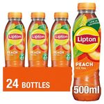 Lipton Ice Tea Peach 500ml - Case of 24 - Fresh UK Stock - Free Delivery 