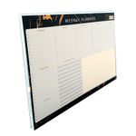 A4 Weekly Planner 60 Sheets 100Gsm Ivory Paper Head Bound Tear Off Leaves Pad