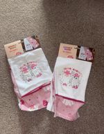 Spooky Disco 2 Pack Cotton Embroidered Ghost Tea Towels Pink/White