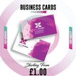 Business Cards Personalised Printed 400gsm Business Cards Single Or Double Sides