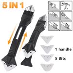 5 in 1 Silicone Sealant Remover Tool Kit Set Scraper Caulking Mould Removal DIY