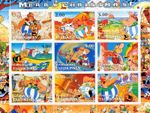 Tajikistan 2001 ASTERIX Merry Christmas Sheetlet (9) MNH