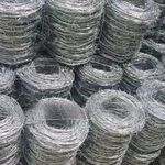 Barbed Wire 200m Galvanised Razor Wire 1.7mm Point Barbs in Tub Security Fence