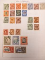 Jamaica KG V 1912–36 Collection Page War Stamp Overprints 2/- High Value Used