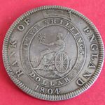 1804 KING GEORGE III BANK OF ENGLAND SILVER FIVE SHILLING DOLLAR