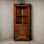 Arts & Crafts Solid Oak Corner Kitchen Unit / Pantry Cupboard