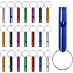 Emergency Survival Whistle Keyring Loud Aluminium Camping Hiking Outdoor  X 1