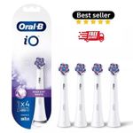 Free Post New Oral-B iO.Radiant.White.Replacemen.brush Heads-4 Pack iO Series