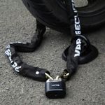 Motorcycle Sabre Chain with Padlock Heavy Duty Bike Scooter Security Lock - 1.8m