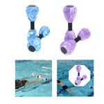 2x Aquatic Dumbbell Foam Water Weights Swimming Barbell for Gym Water Sports