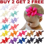 Newborn Baby Headbands Elastic Kid Girls Bow Hair Band Infant Headband Headdress