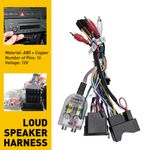 For Audi A3/A4/TT Car Stereo 16Pin Audio Cable Adapter Plug Loudspeaker Harness