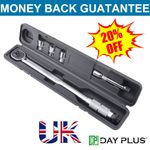 Ratcheting Torque Wrench 28-210Nm 1/2" Square Drive Click Adjustable+Case