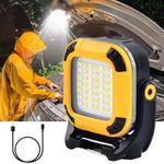 Rechargeable Light Work Lamp Battery Powered 4000lm Super Bright Magnetic Torch
