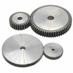 1/1.5 Mod 12T-150T Spur Gear 45# Steel Pinion Gear Thickness 1M-10mm 1.5M-15mm