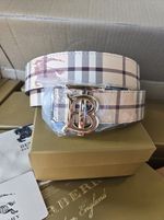 Reversible Burberry Belt Men Leather