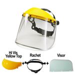 FULL FACE SHIELD CLEAR FLIP UP VISOR EYE PROTECTION MASK SAFETY WORK GUARD NEW