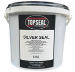 Topseal Black Tyre Rim Bead Sealer Silver Seal For Corroded Rims 5kg Tub