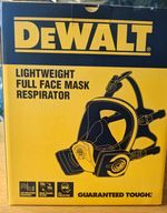DEWALT Lightweight Full Face Respirator Mask P3R Filters DXIR1FFMMP3 Size M