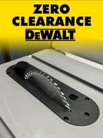 Dewalt 7492-QS Table Saw Zero Clearance Insert Black