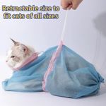 Cat Washing Grooming Bag Mesh for Cat Bathing Cutting Nails Anti Scratch/Bite