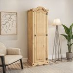 Corona Wardrobe 1 Door Arch Top Robe Solid Mexican Pine