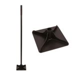Steel Ground Tamper with 1.22M Handle Earth Soil Rammer Garden Hand Tool 20cm