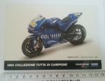 VALENTINO ROSSI YAMAHA MOTORBIKE RACING 2004 POSTCARD