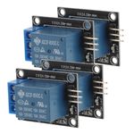 4pcs Relay Module 1 Channel Relay Module Relay Module For Singlechip Compatible