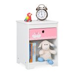 Bedside table Children's Nightstand Compact MDF Material Kids' Bedside Cabinet