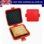 Microwave Toastie Maker Sandwich Toaster Panini Grill Non Stick UK