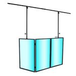 Gorilla DJB300 Complete 4Ft Steel DJ Disco Booth Stand & Foldable Screen System