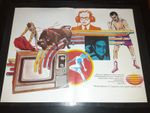 Televisa Mexican Television Rare Original 1978 Promo Poster Ad Framed