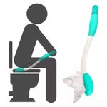 15'' Long Handled Bottom Toilet Self Wipe Aid Wiper Easy Tissue UK