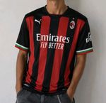 AC Milan Home 18/19 Football Shirt Olti 10 Puma Red Black Soccer Jersey Size L