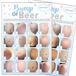 Baby Shower Game 20 Player - BUMP OR BEER Blue Stars, Boy,Party Supplies Silver