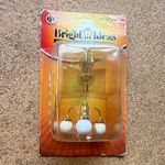 Bright Ideas 1:12 Dollhouse 3-Light Ceiling Light Gold White Glass Shades B1010
