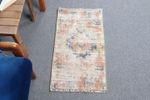 Turkish Rugs, 1.4x2.5 ft Small Rugs, Wool Rugs, Vintage Rug, Anatolian Rug