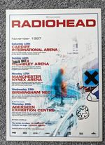 RADIOHEAD - 'OK Computer' UK Concert Tour 1997 Magazine Advert - RARE!