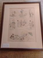 Why do we play golf print by punch 1929 hand coloured 12.5 x 10.5 inches 
