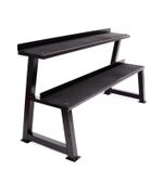 Kettlebell Rack Heavy Duty 2-Tier Storage Stand Dumbbell Weight Home Gym Fitness