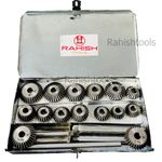 Valve Seat And Carbon Steel Face HCS Cutter Set 15 Pcs with Metal Box UK