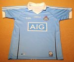 O’Neills ATH Cliath GAA Shirt Boys Size 13yrs Blue Gaelic Football Dublin Jersey