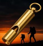 2x Whistle with Keychain attachment. sports Hiking Camping Safety Survival.