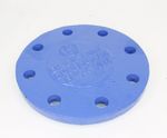PN16 Ductile Iron Blue Resin Coated Blank Flange PN16/10 DN80